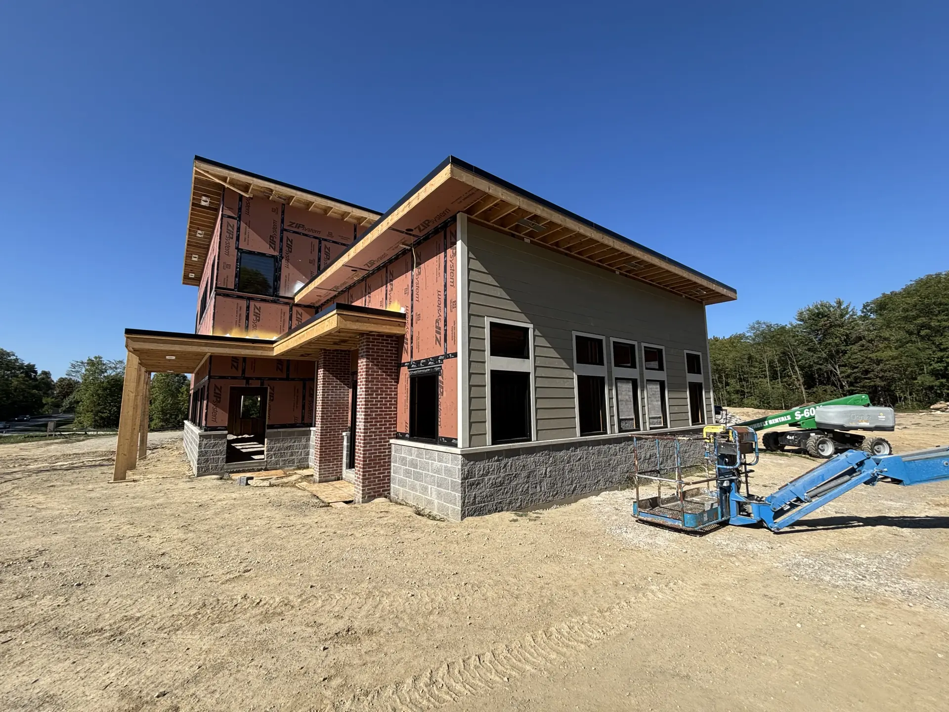 Siding and brick front angle